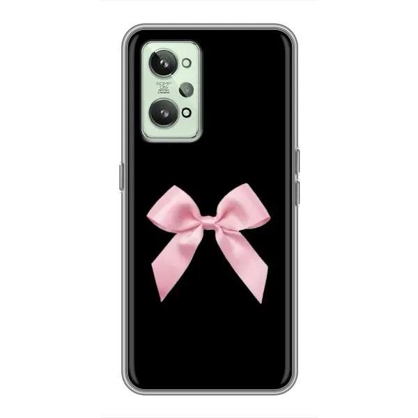 Чехол с рисунком «Бант на черном» для Realme GT2 Чехол с рисунком «Бант на черном» для Realme GT2