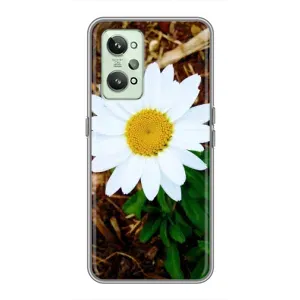 Чехол с ромашками на Realme GT2 (Белая ромашка)