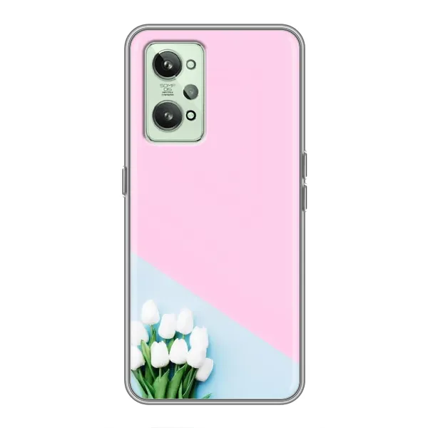 Чехол с рисунком «Белые тюльпаны» для Realme GT2 Чехол с рисунком «Белые тюльпаны» для Realme GT2