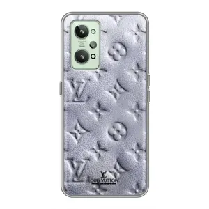 Текстурный Чехол Louis Vuitton для Реалми ГТ2 (Белый ЛВ)