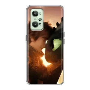 Чехол дракон Беззубик для Realme GT2 (Беззубик и Иккинг)