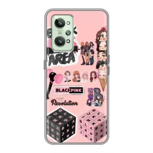 Чехлы с картинкой для Realme GT2 (BLACK PINK коллаж)