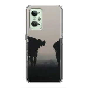 Чехлы на военную тематику для Realme GT2 (Бой солдат)