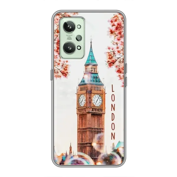 Чехол с рисунком «Часы Лондон» для Realme GT2