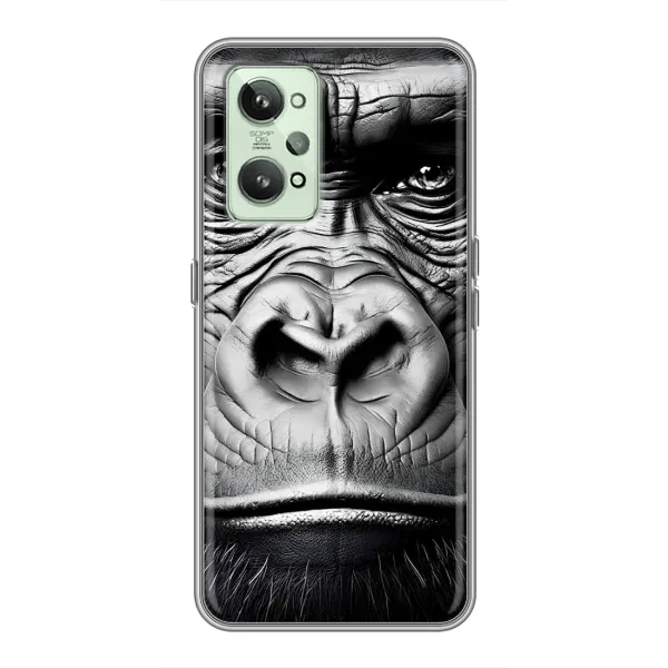 Чехол с рисунком «Черная обезьяна» для Realme GT2 Чехол с рисунком «Черная обезьяна» для Realme GT2