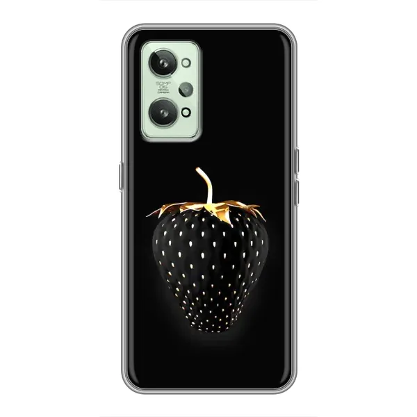 Чехол с рисунком «Чёрная клубника» для Realme GT2 Чехол с рисунком «Чёрная клубника» для Realme GT2