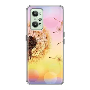 Силиконовый Чехол с одуванчиками на Realme GT2 (Цветок-одуванчик)