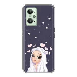 Чехол Стильные девушки на Realme GT2 (Девушка и сердечки)