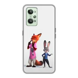 Силиконовый чехол с принтом Зоотрополіс для Realme GT2 (Джуди и Ник)