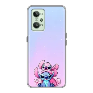 Чехол с рисунком Стич для Realme GT2 (Энджл и Стич)