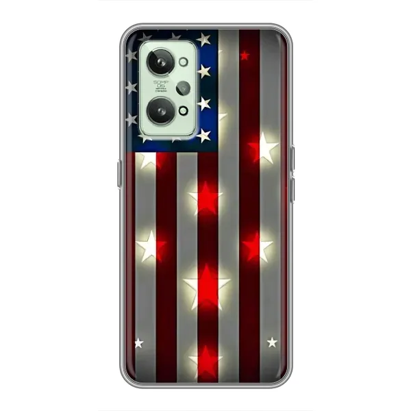 Чехол с рисунком «Флаг США 2» для Realme GT2 Чехол с рисунком «Флаг США 2» для Realme GT2