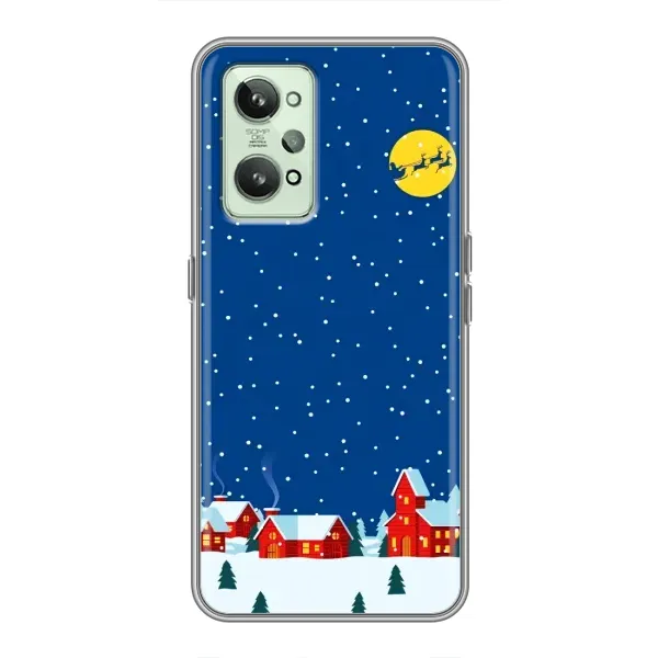 Чехол с рисунком «Город в снегу» для Realme GT2 Чехол с рисунком «Город в снегу» для Realme GT2