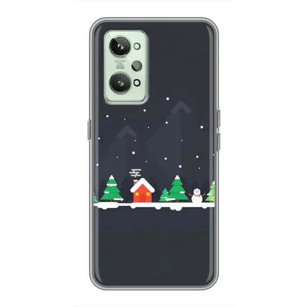 Чехол с рисунком «Город зимний» для Realme GT2 Чехол с рисунком «Город зимний» для Realme GT2
