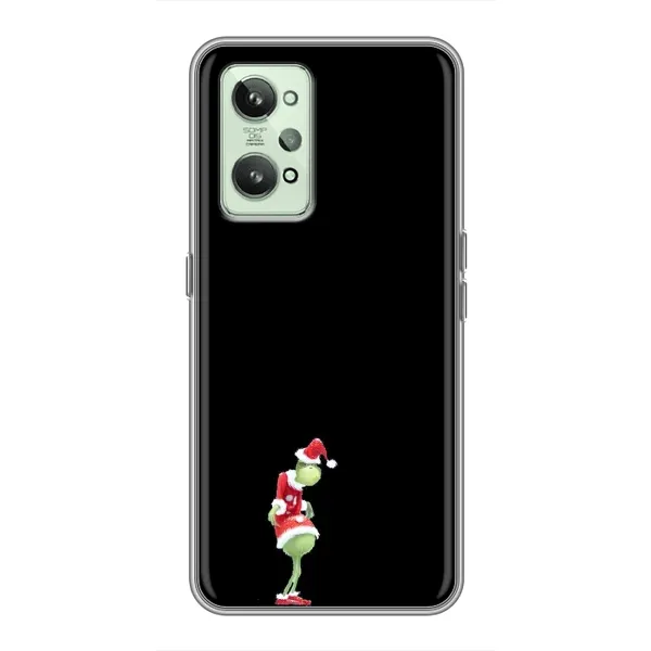 Чехол с рисунком «Гринч на чорном» для Realme GT2 Чехол с рисунком «Гринч на чорном» для Realme GT2