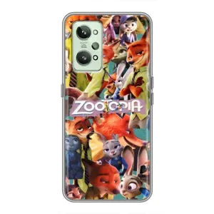 Силиконовый чехол с принтом Зоотрополіс для Realme GT2 (Коллаж героев)