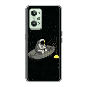 Силіконовый Чохол з принтом "Космонавти" на Realme GT2 (Космонавт на рибалці)