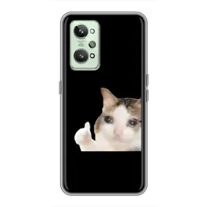 Бампер з принтом Меми для Realme GT2 (Кіт у сльозах)