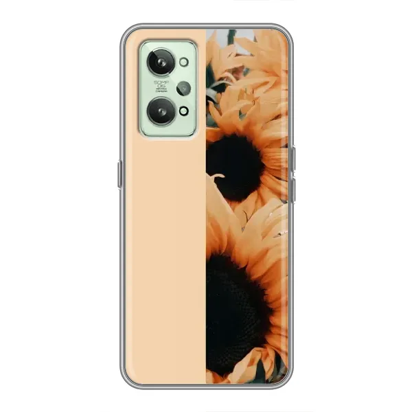 Чехол с рисунком «Красивые подсолнухи» для Realme GT2