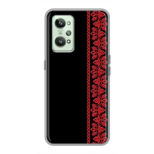 Чехол с рисунком «Красная Вышиванка» для Realme GT2 Чехол с рисунком «Красная Вышиванка» для Realme GT2