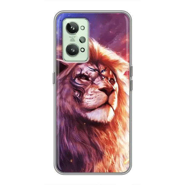Чехол с рисунком «Красочный ЛЕВ» для Realme GT2
