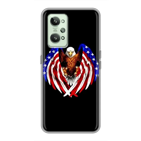 Чехол с рисунком «Крылья США» для Realme GT2 Чехол с рисунком «Крылья США» для Realme GT2