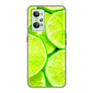 Чохол з зображенням смачної їжі для Realme GT2 (Лайм)