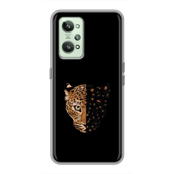 Чехол с рисунком «Леопард на черном» для Realme GT2 Чехол с рисунком «Леопард на черном» для Realme GT2
