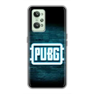 Чохол (TPU) з картинкою "Лого Пабг" на Реалмі ГТ2 (Лого PUBG)