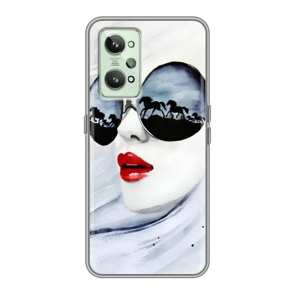Чехол с рисунком «Любительница коней» для Realme GT2 Чехол с рисунком «Любительница коней» для Realme GT2
