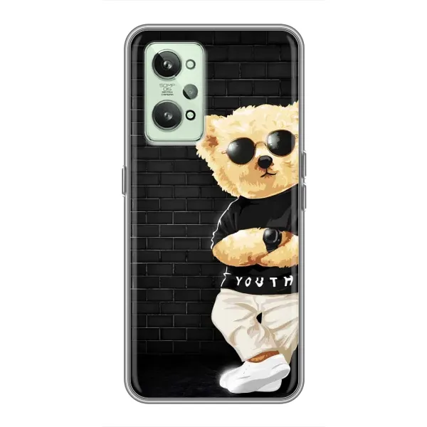 Чехол с рисунком «Мишка в очках» для Realme GT2 Чехол с рисунком «Мишка в очках» для Realme GT2