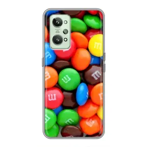 Чохол з зображенням смачної їжі для Realme GT2 (Різнокольорові M&M'S)