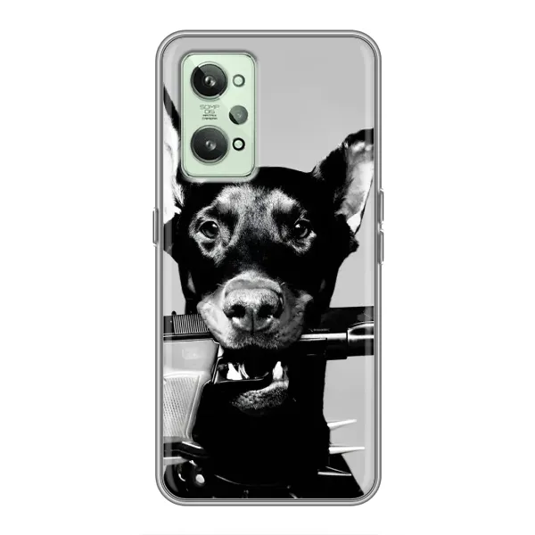 Чехол с рисунком «Опасный доберман» для Realme GT2 Чехол с рисунком «Опасный доберман» для Realme GT2