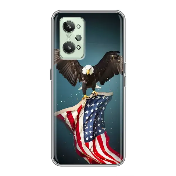 Чехол с рисунком «Орел и флаг» для Realme GT2 Чехол с рисунком «Орел и флаг» для Realme GT2