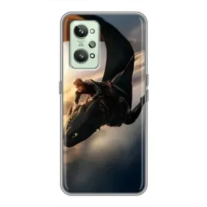 Чехол дракон Беззубик для Realme GT2 (Полет Беззубика)