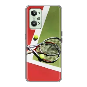 Чохли з прінтом Спортивна тематика для Realme GT2 (Ракетки теніс)