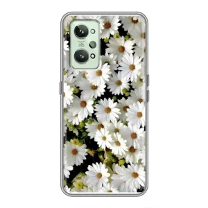Чехол с ромашками на Realme GT2 (Рамка в ромашках)