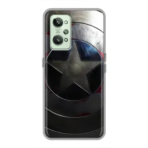 Чохол с Щітом Капітана Америки на Realme GT2 (Ретро Щит Капітана)