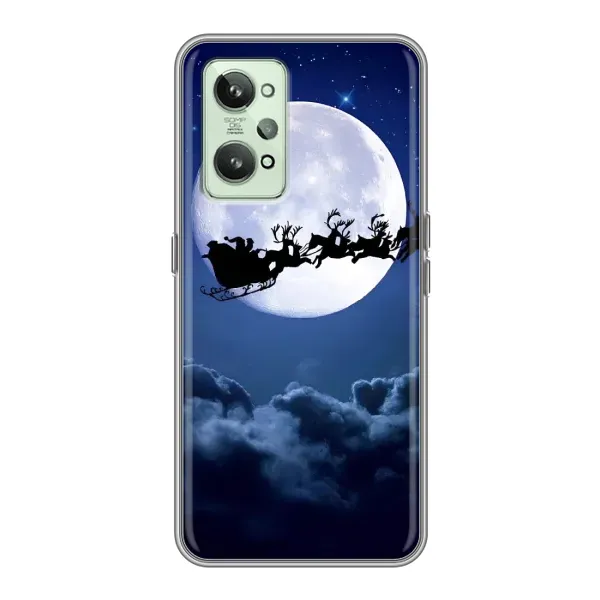Чехол с рисунком «Санта - луна» для Realme GT2 Чехол с рисунком «Санта - луна» для Realme GT2