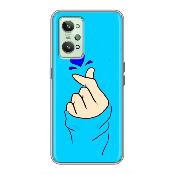 Чехол с рисунком «Сердце на синем» для Realme GT2 Чехол с рисунком «Сердце на синем» для Realme GT2