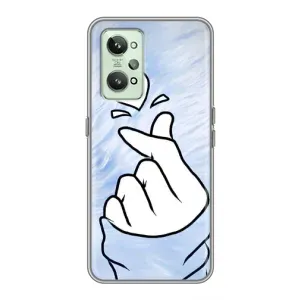 Чехлы (Знак сердечка) на Realme GT2 (Сердечка знак)
