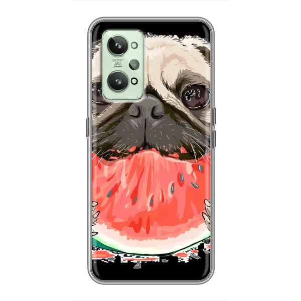 Чехол с рисунком «Смешной Мопс» для Realme GT2 Чехол с рисунком «Смешной Мопс» для Realme GT2