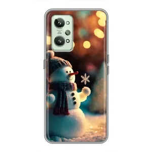 Чехлы на Новый Год Realme GT2 (Снеговик праздничный)