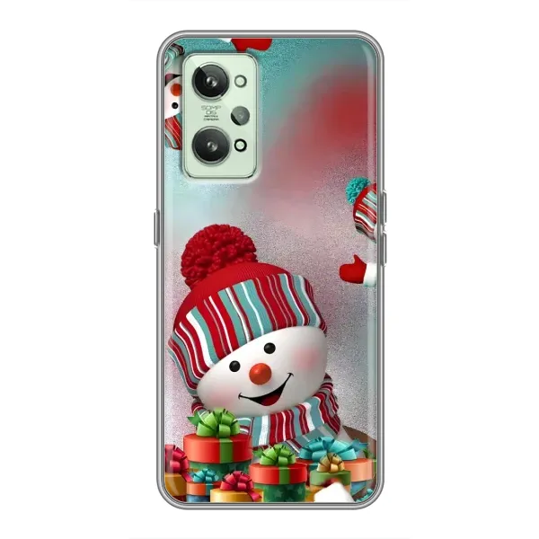 Чехол с рисунком «Снеговик в шапке» для Realme GT2 Чехол с рисунком «Снеговик в шапке» для Realme GT2