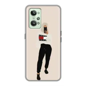 Силиконовый Чехол на Realme GT2 с картинкой Стильных Девушек (Стильная)