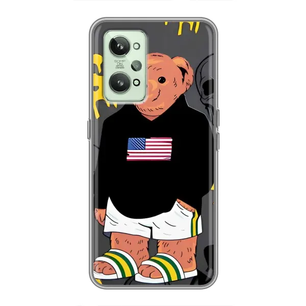 Чехол с рисунком «Teddy USA» для Realme GT2 Чехол с рисунком «Teddy USA» для Realme GT2