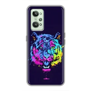 Силіконовий бампер з картинкою звірів для Realme GT2 (Тигр-Арт)