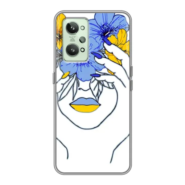 Чехол с рисунком «Украинка на всю голову» для Realme GT2 Чехол с рисунком «Украинка на всю голову» для Realme GT2