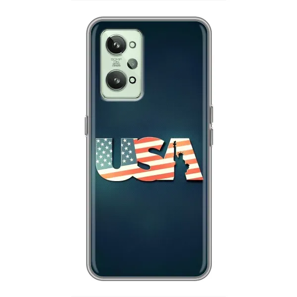 Чехол с рисунком «USA» для Realme GT2 Чехол с рисунком «USA» для Realme GT2
