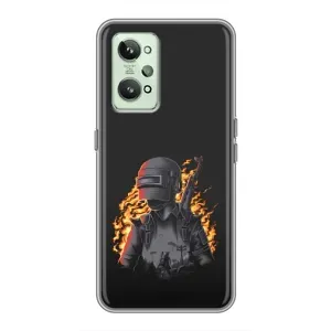 Чохол з картинкою "Герой Pubg" на Realme GT2 (В полум'ї)