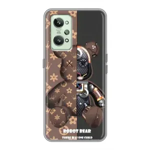 Силиконовый чехол для Realme GT2 (Медмедь Луи Виттон)